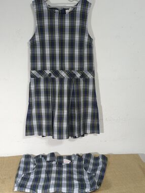 Becky Thatcher Elder Mfg.Pleated School Uniform Jumper Dress (2 Dresses) Size 10